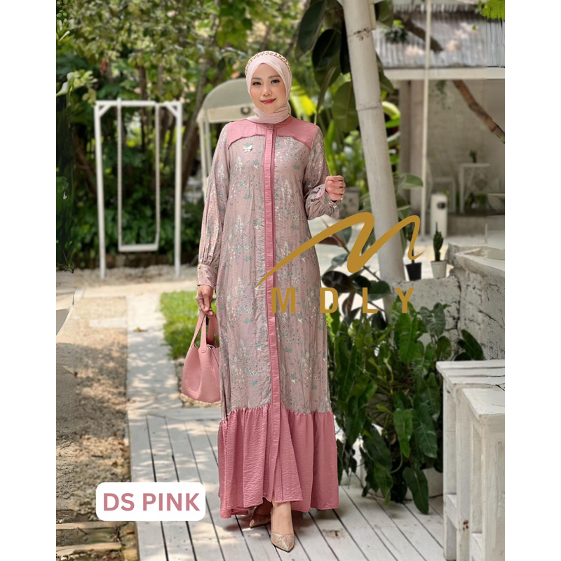 YOUWA DRESS MDLY | NAJMA DRESS MDLY | DRESS TANGAN BALON | DRESS MDLY TERBARU