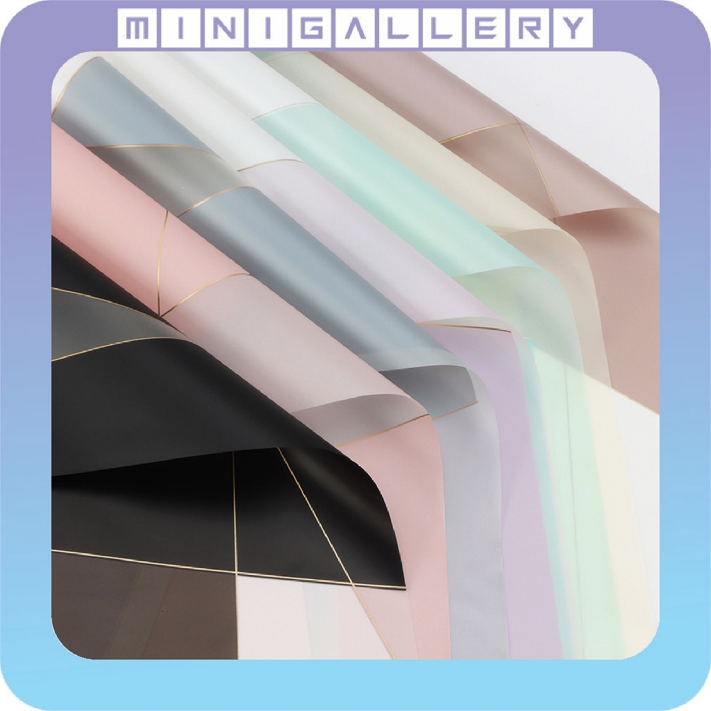 

20 LEMBAR Wrapping Flower Kertas Buket Bunga Cellophane Paper Motif Nosha Magnetic Line KB6063