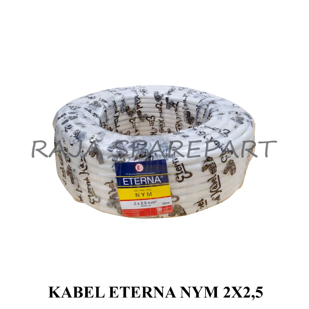 ETERNA KABEL/KABEL LISTRIK/KABEL ETERNA NYM 2X2,5 (PANJANG 1 METER)