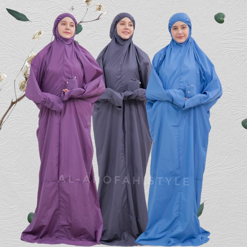 (PROMO) MUKENA TERUSAN PARASUT Korea Travelling