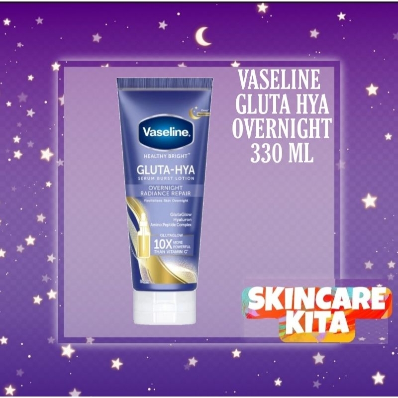 Vaseline Gluta Hya Serum Lotion Overnight 330 ML