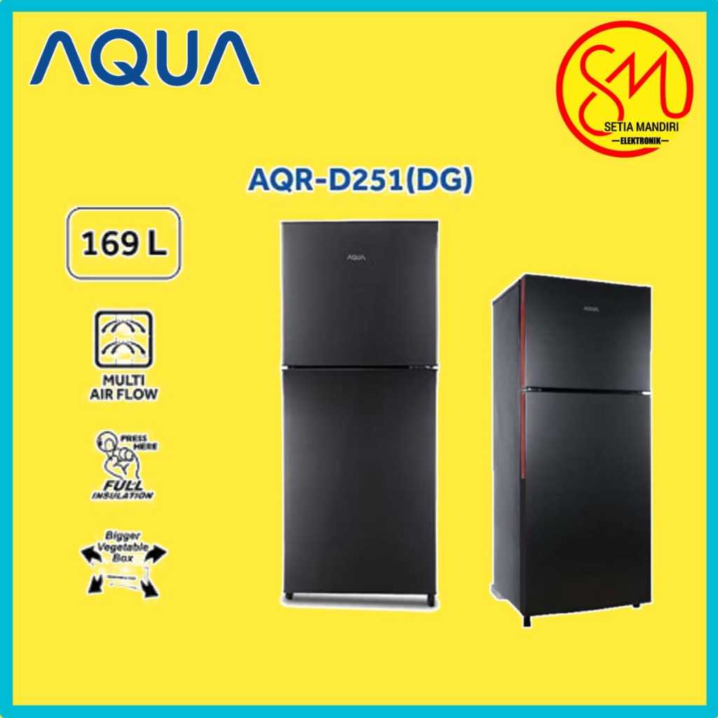 KULKAS AQUA JAPAN AQRD 251 LEMARI ES 2 PINTU AQRD251 LOW WATT