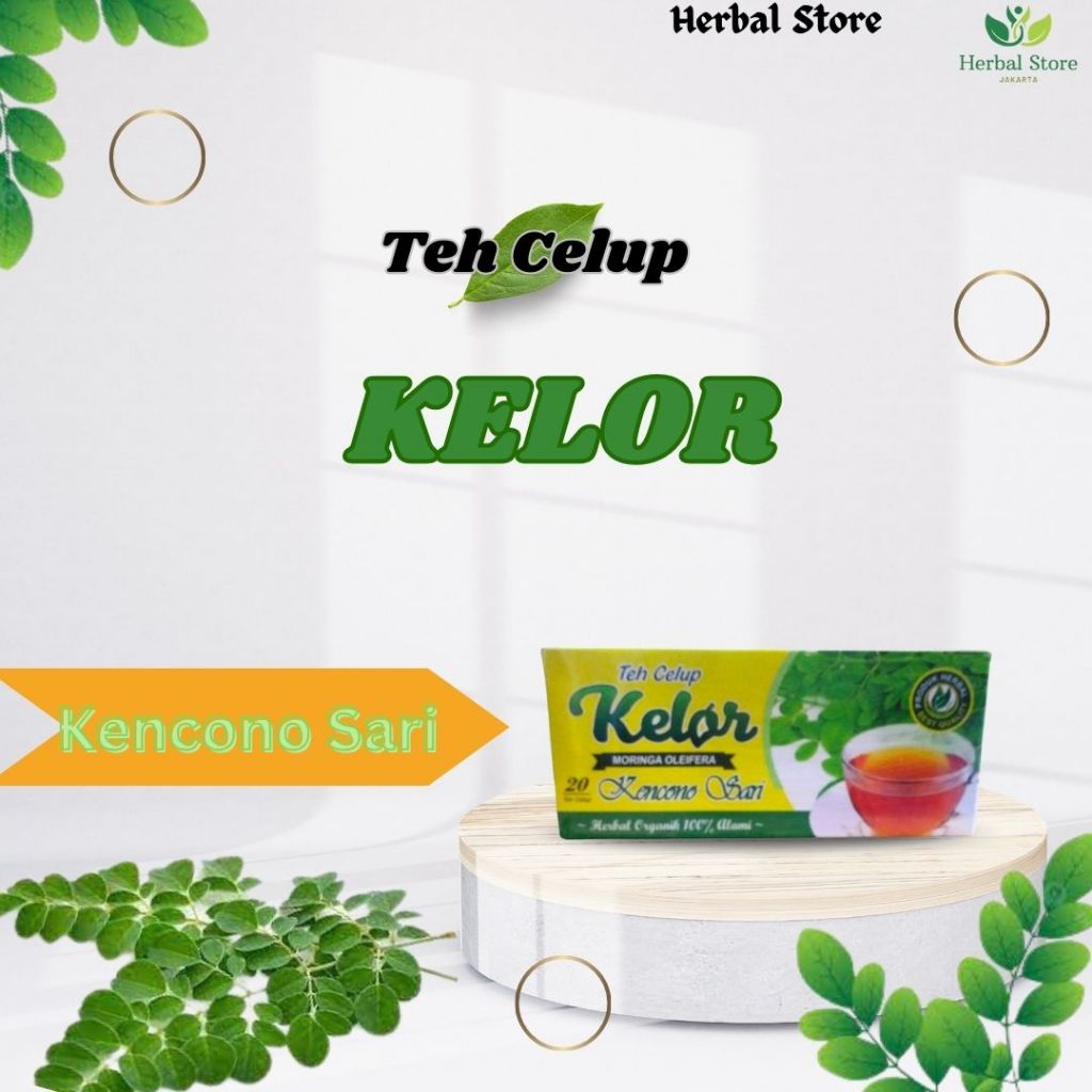 

Teh celup daun kelor Moringa tea herbal Asli Original kencono sari