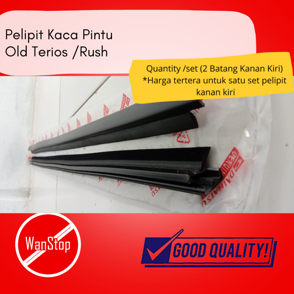 Pelipit Kaca Pintu Ori Mobil Old Terios /Rush 2006-2014