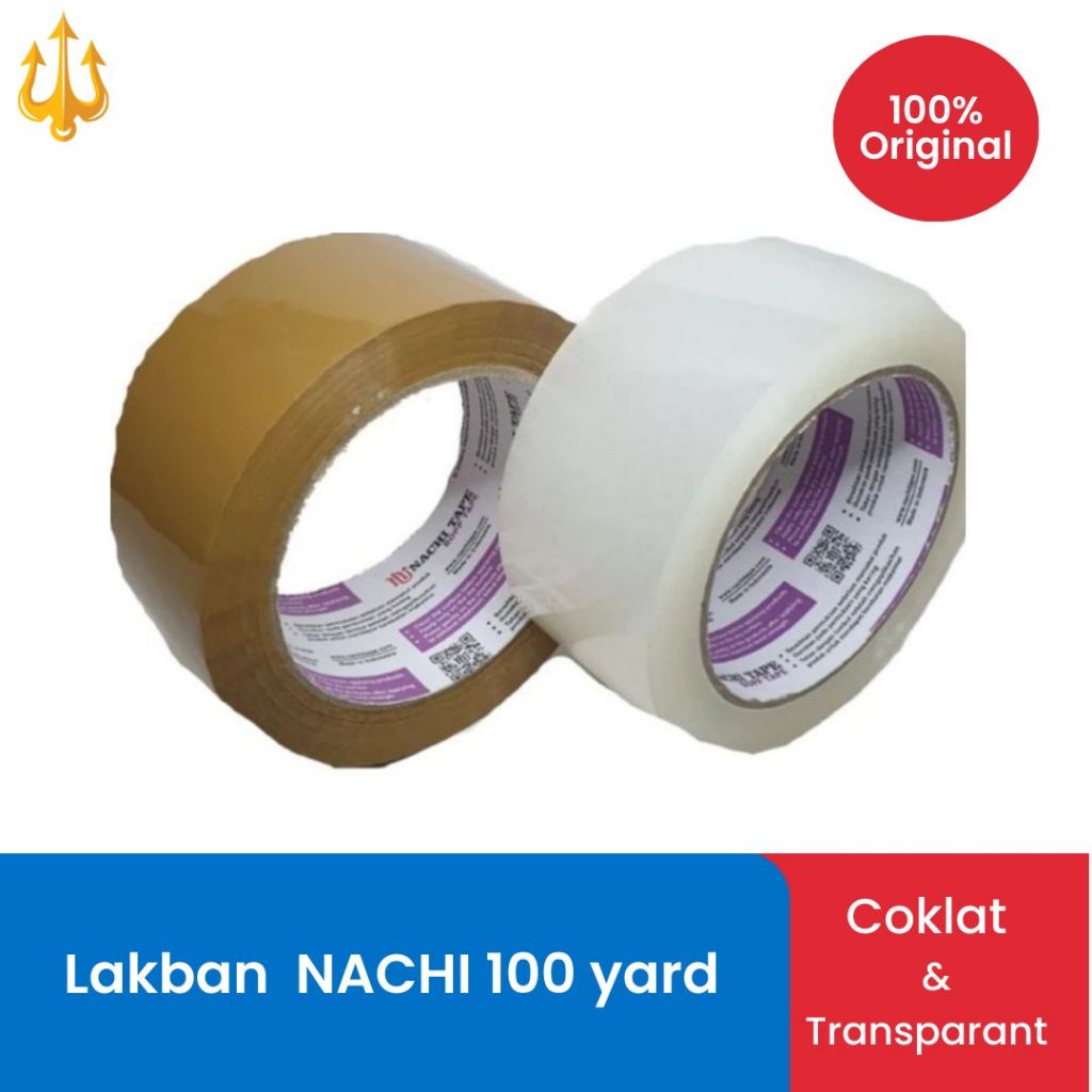 LAKBAN NACHI 2 INCHx100 YARD | Lakban Isolasi Tape Nachi 2" x 100 yard | PCS