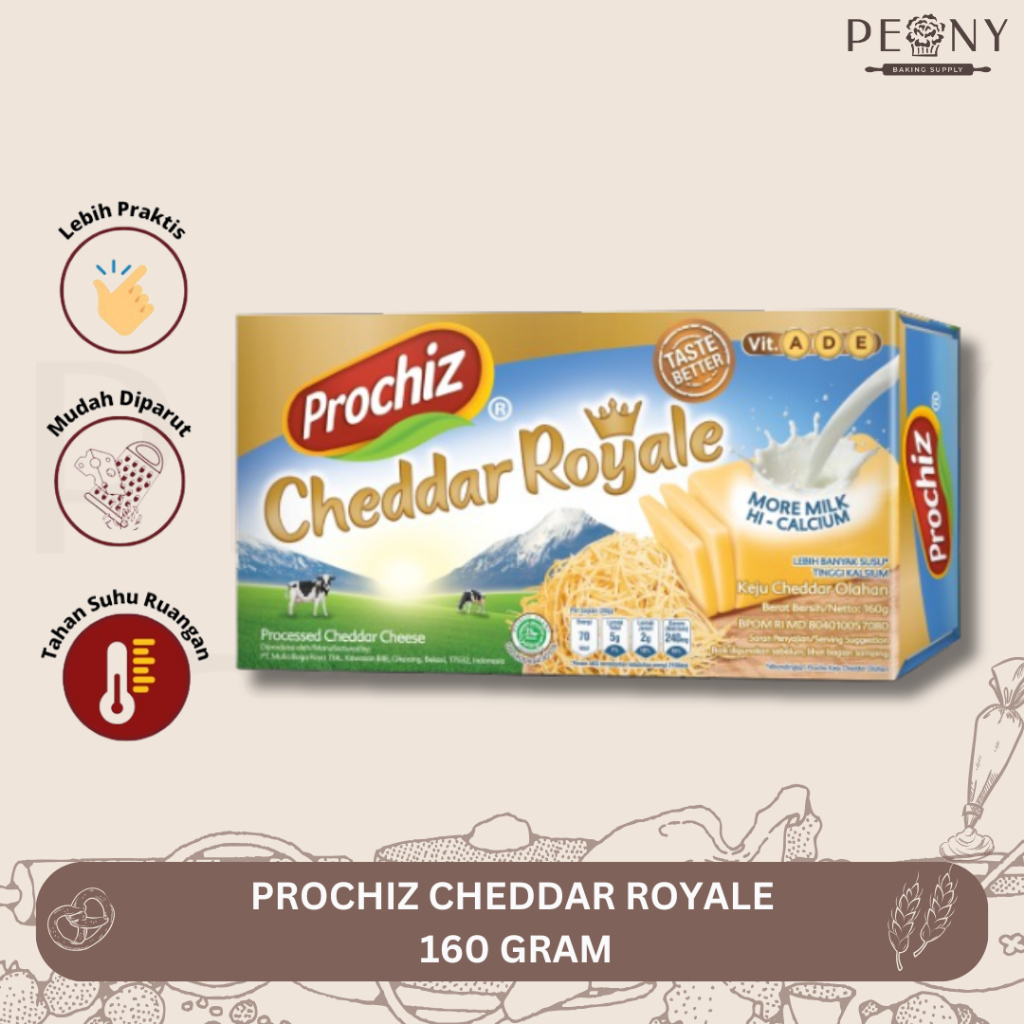 

PROCHIZ CHEDDAR ROYALE 160 GR / KEJU CHEDDAR