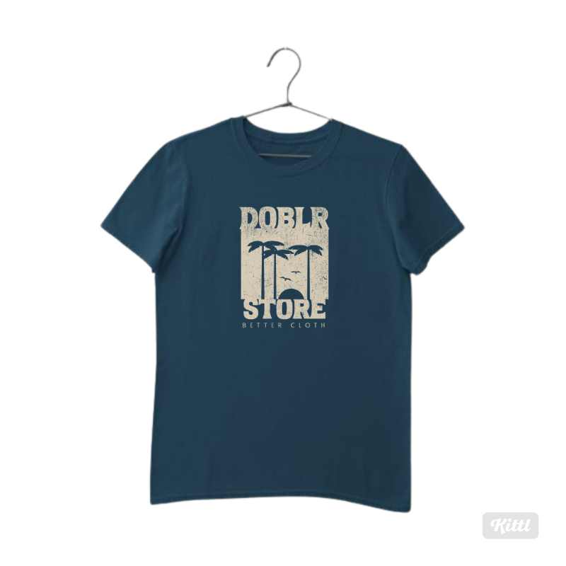 Kaos cotton combed 30s beach&surf 1 navy local brand original