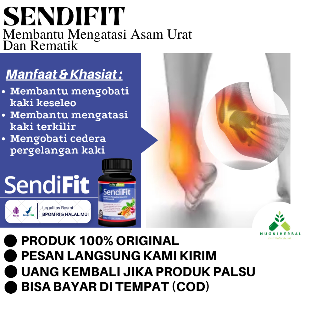 SendiFit - Obat Kaki Keseleo, Kaki Terkilir, Cedera Pergelangan Kaki, Kaki Memar, Cedera Engkel Kaki