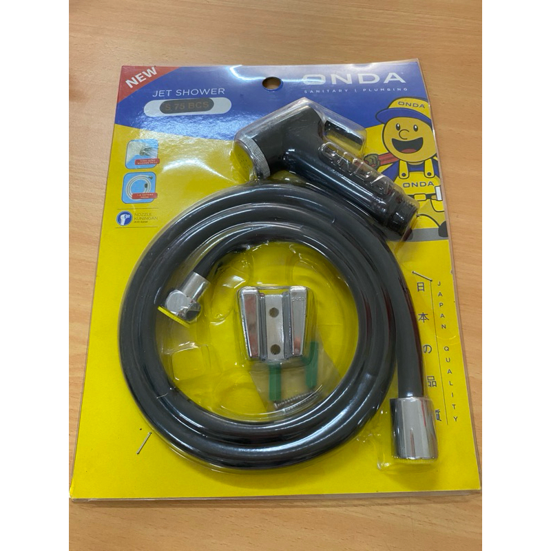 Onda S 75 BCS Jet Shower Bidet Toilet Hitam - Semprotan Air Bersih