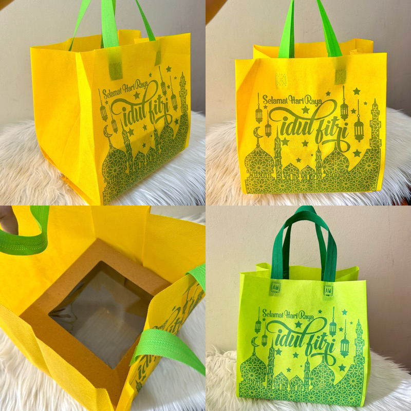 

Tas Goodie Bag Idul Fitri muat kotak kue 22x22 / 20x20 / 24x24 Tas Hampers Lebaran