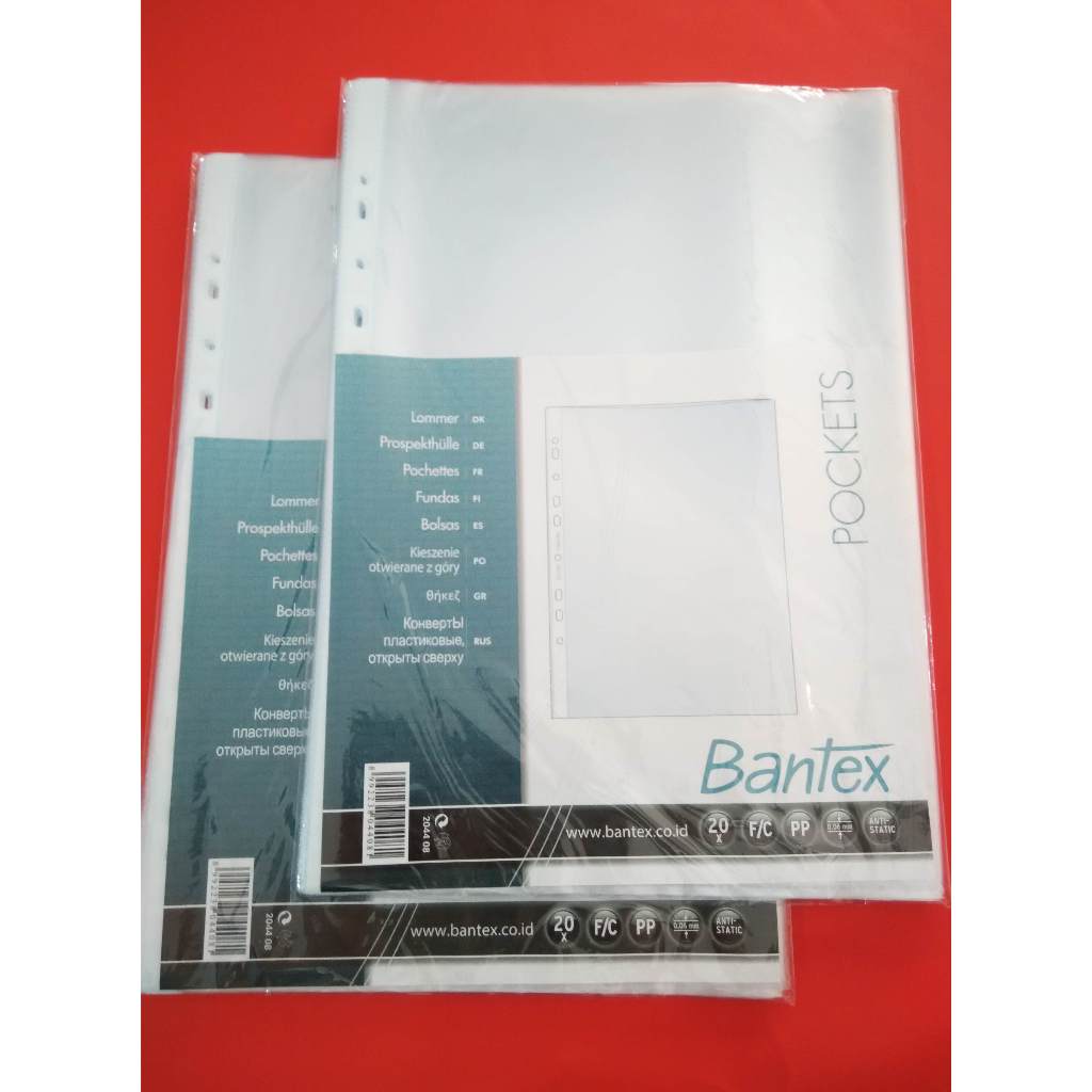 

Plastik pockets / Plastik Protector Bantex 2044 - 2035 - 2032