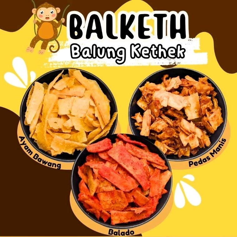 

Kripik Singkong BALKETH (Balung Kethek) Megasnackuy_