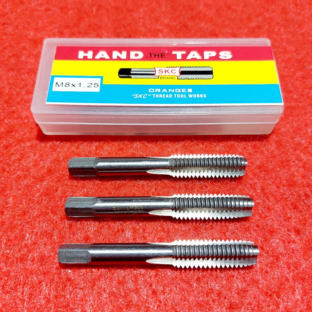 Hand Taps M8 x 1,25 - Mata Tap Baut 12 Standart - Pembuat Derat Baut Mur