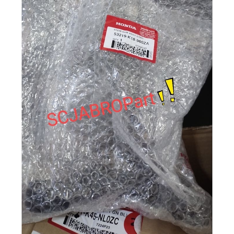 STEM SUB ASSY STEERING HONDA CB VERZA 150 ..53219 K18 960ZA ..ORI AHM
