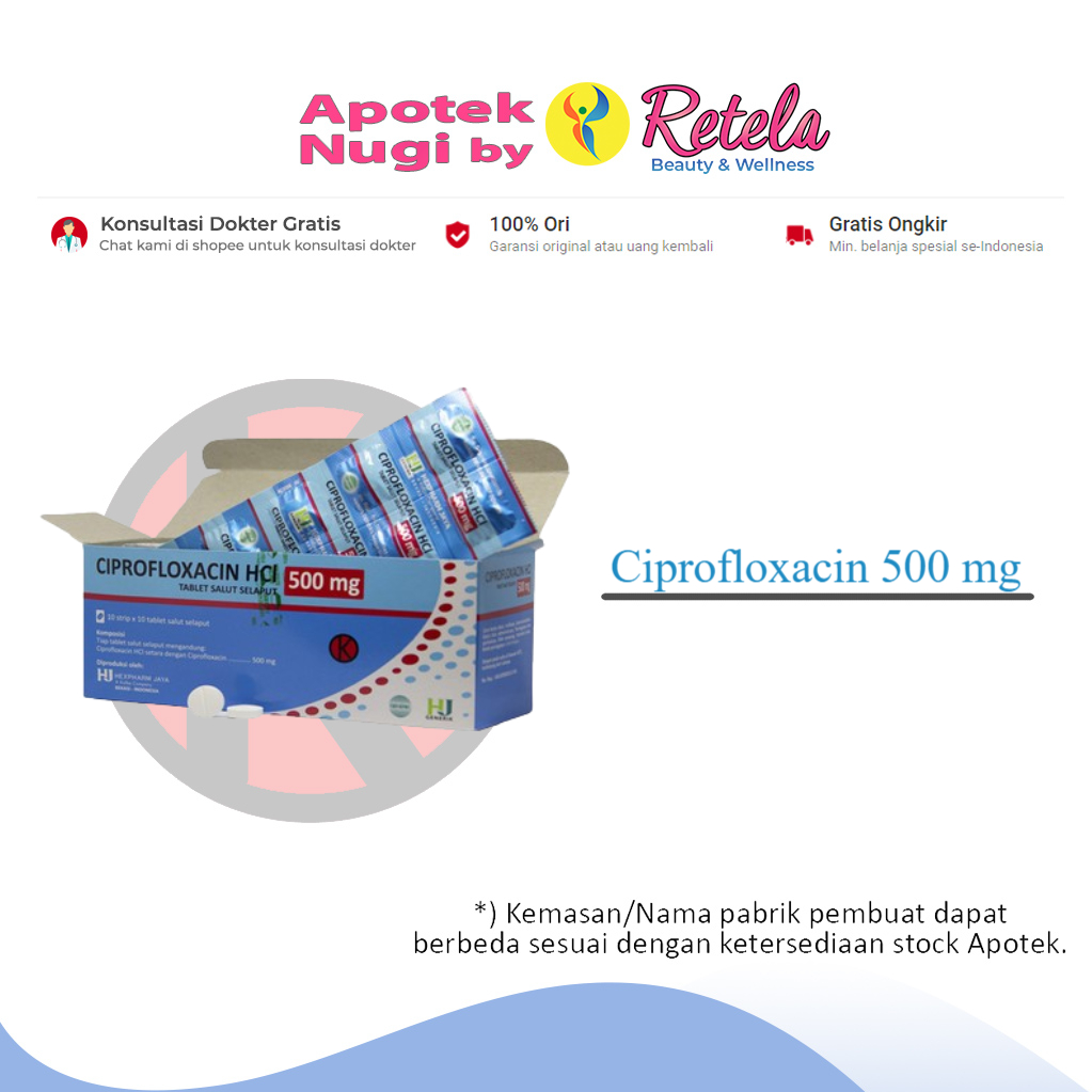 Ciprofloxacin 500 mg 10 Tablet (GEN)