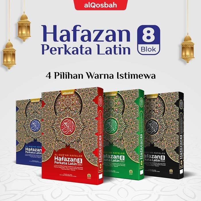 Al Quran Duo Latin dan Terjemah Perkata Latin 8 Blok Ukuran A4 Quran Besar Bertanda Waqaf Lansia