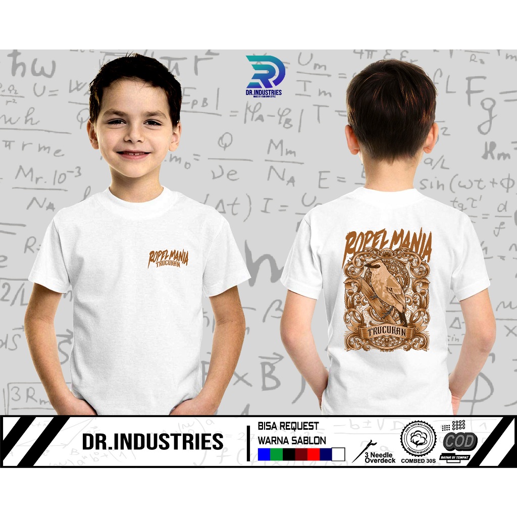 Kaos Anak Ropel Mania Burung Kicau Nusantara Trucukan Gacor Kicau Indonesia