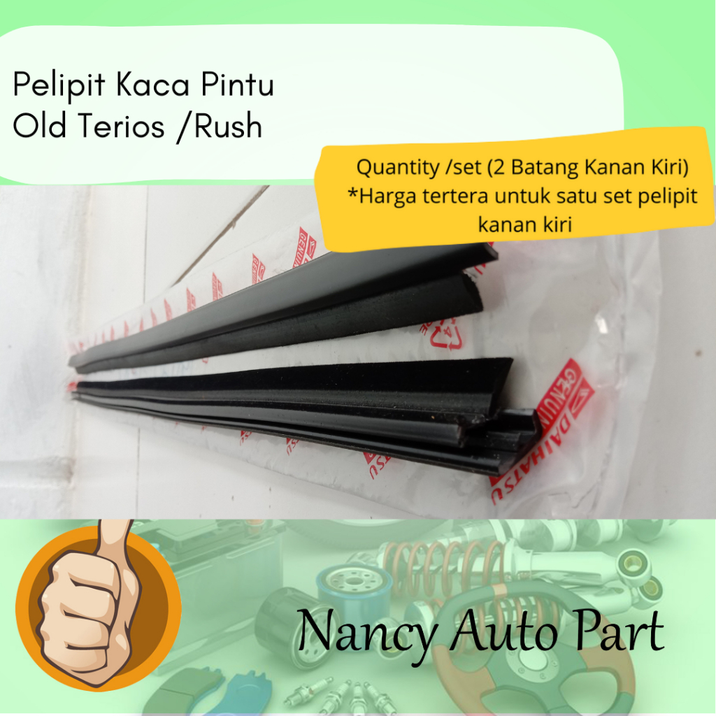 Pelipit Kaca Pintu Ori Mobil Old Terios /Rush 2006-2014