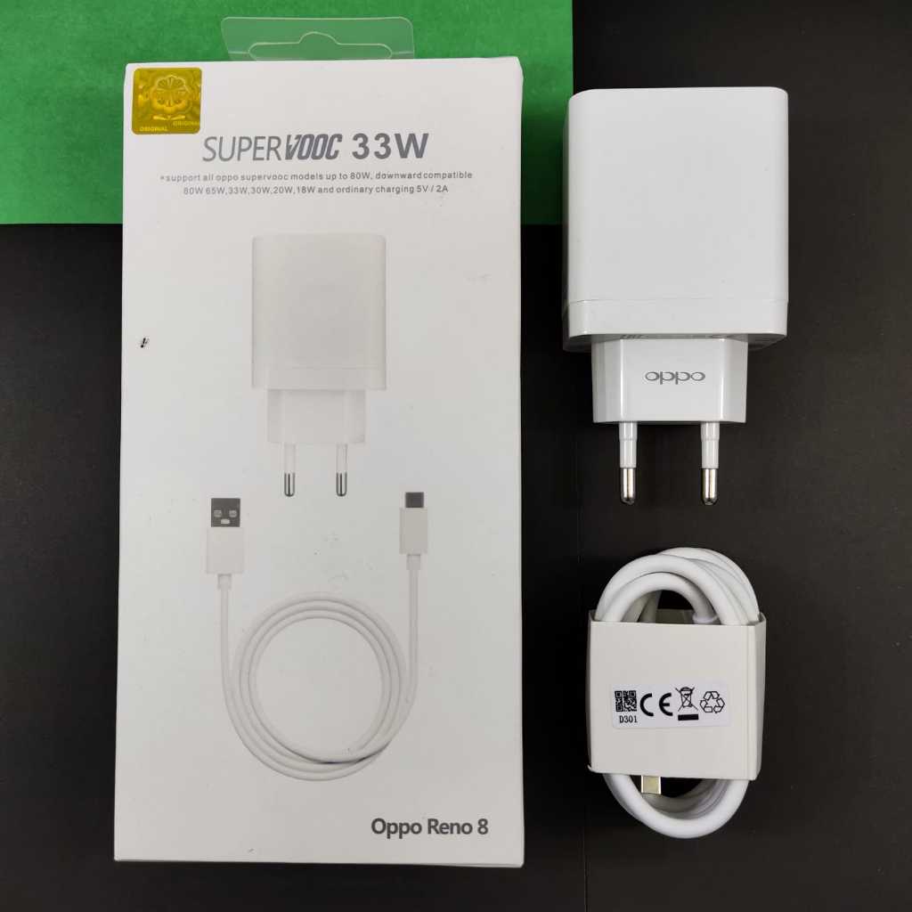 Charger OPPO 33W Charger Oppo Suport Super VOOC Fast Charging Usb Type C 33W Original