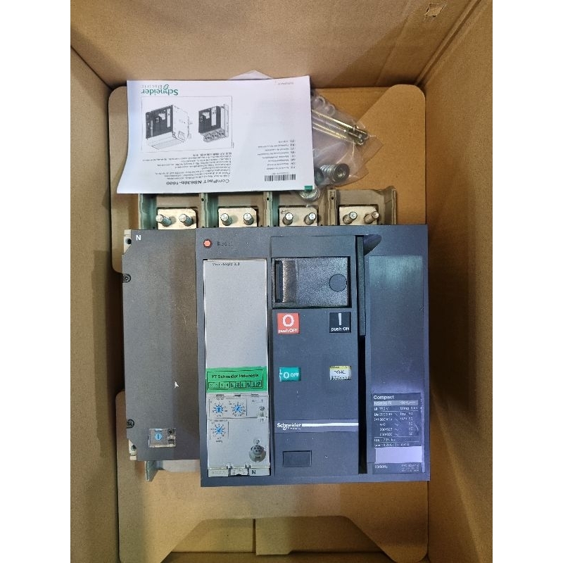 MCCB SCHNEIDER NS1250N 4P 1250A MOTORISED UVT