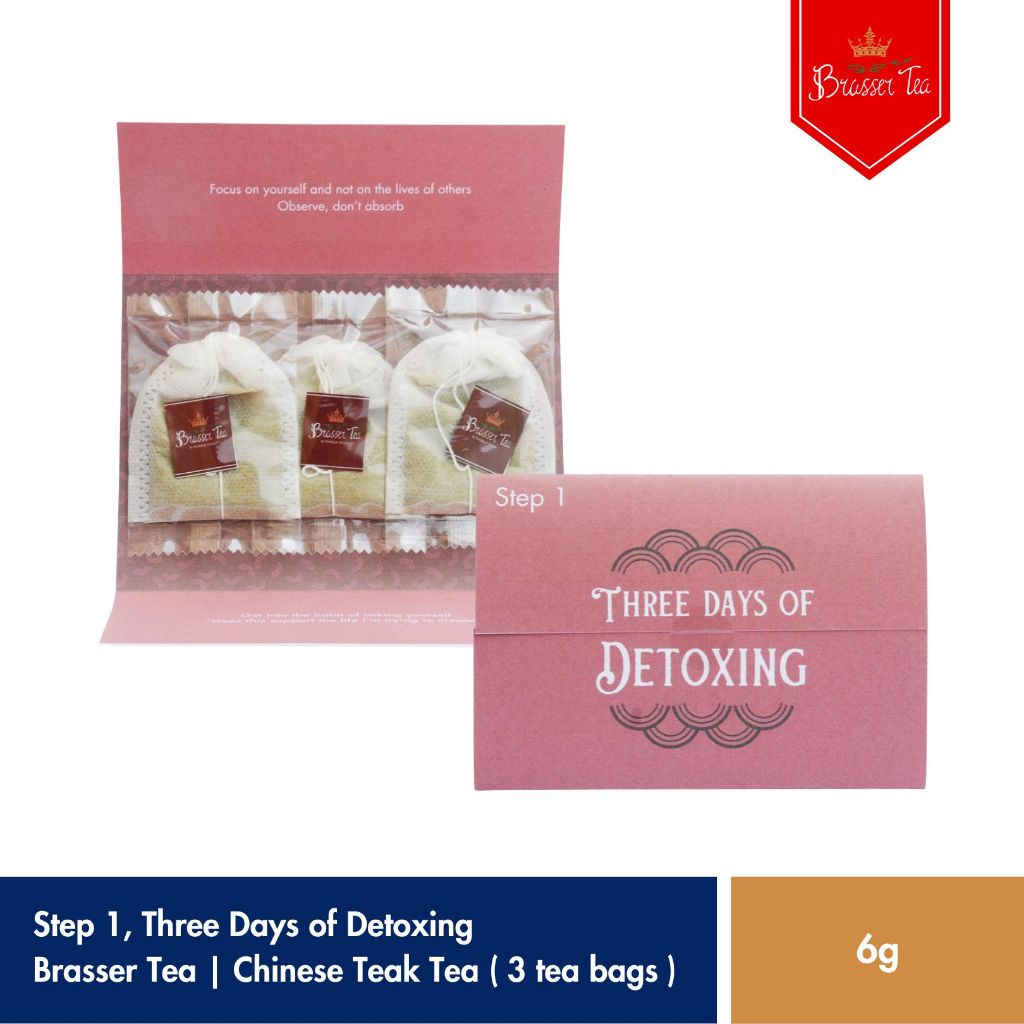 

Step 1. Three Days of Detoxing | Chinese Teak Tea | Teh Jati Cina Isi 3 Sachet