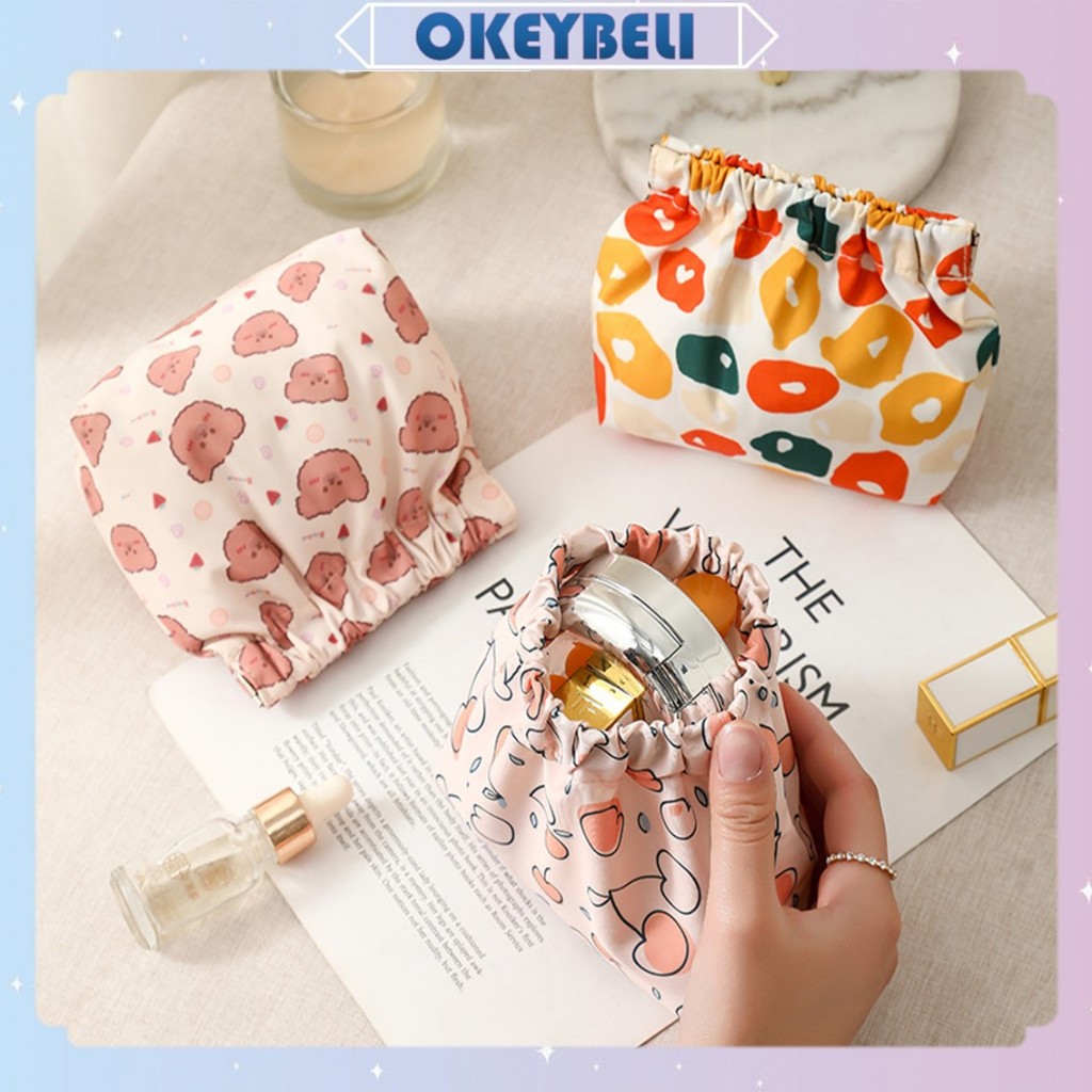 •OKEY BELI•TS1516 Tas Pouch Penyimpanan Serbaguna Kosmetik Mini Dompet Kecil Organizer Bag Travel