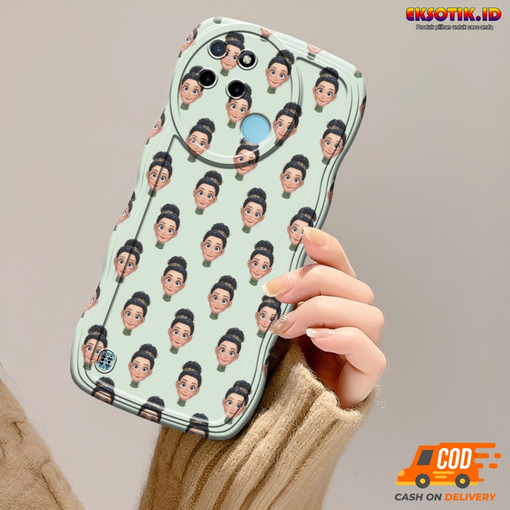Case Realme C21Y Gelombang - Casing Realme C21Y  - Silikon Realme C21Y  - Softcase Realme C21Y  - Ke