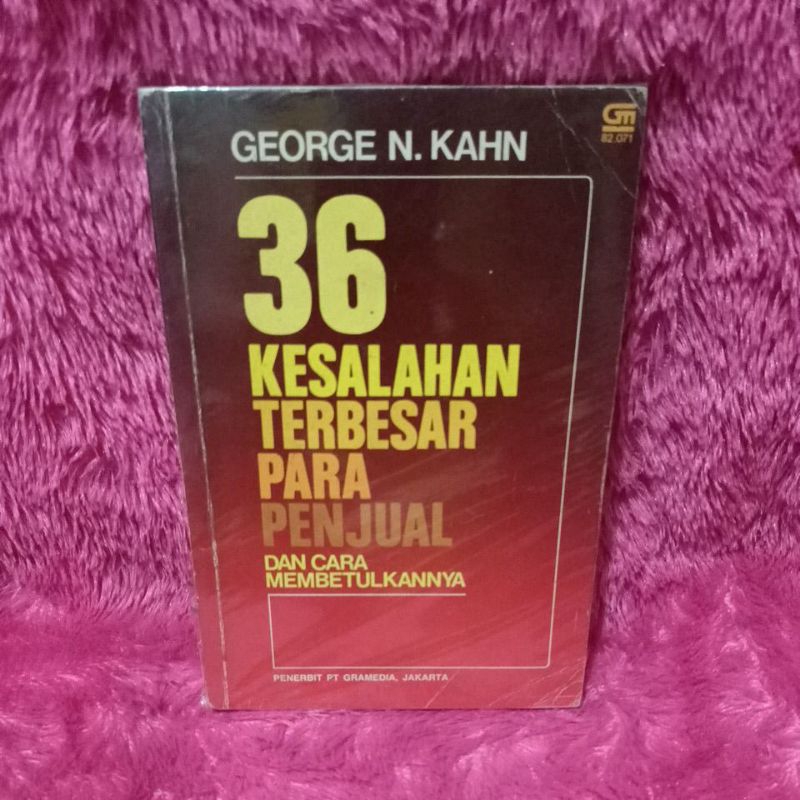 buku 36 kesalahan terbesar para penjual dan cara membetulkannya