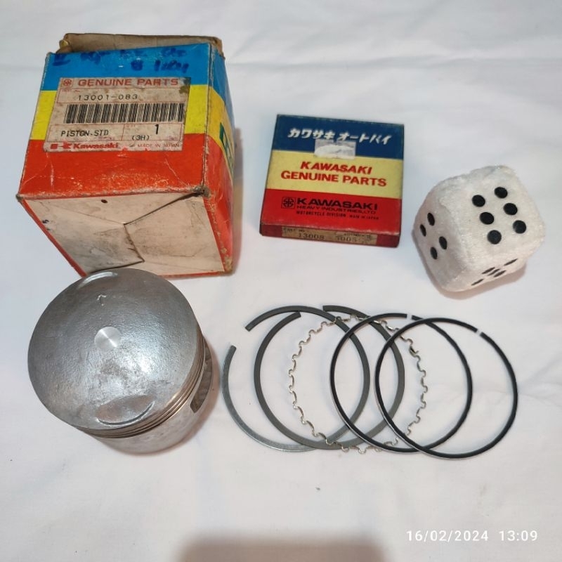 Seher piston ring kawasaki Binter merzy kz200 kz 200 os oversize 0 standar original Japan nos