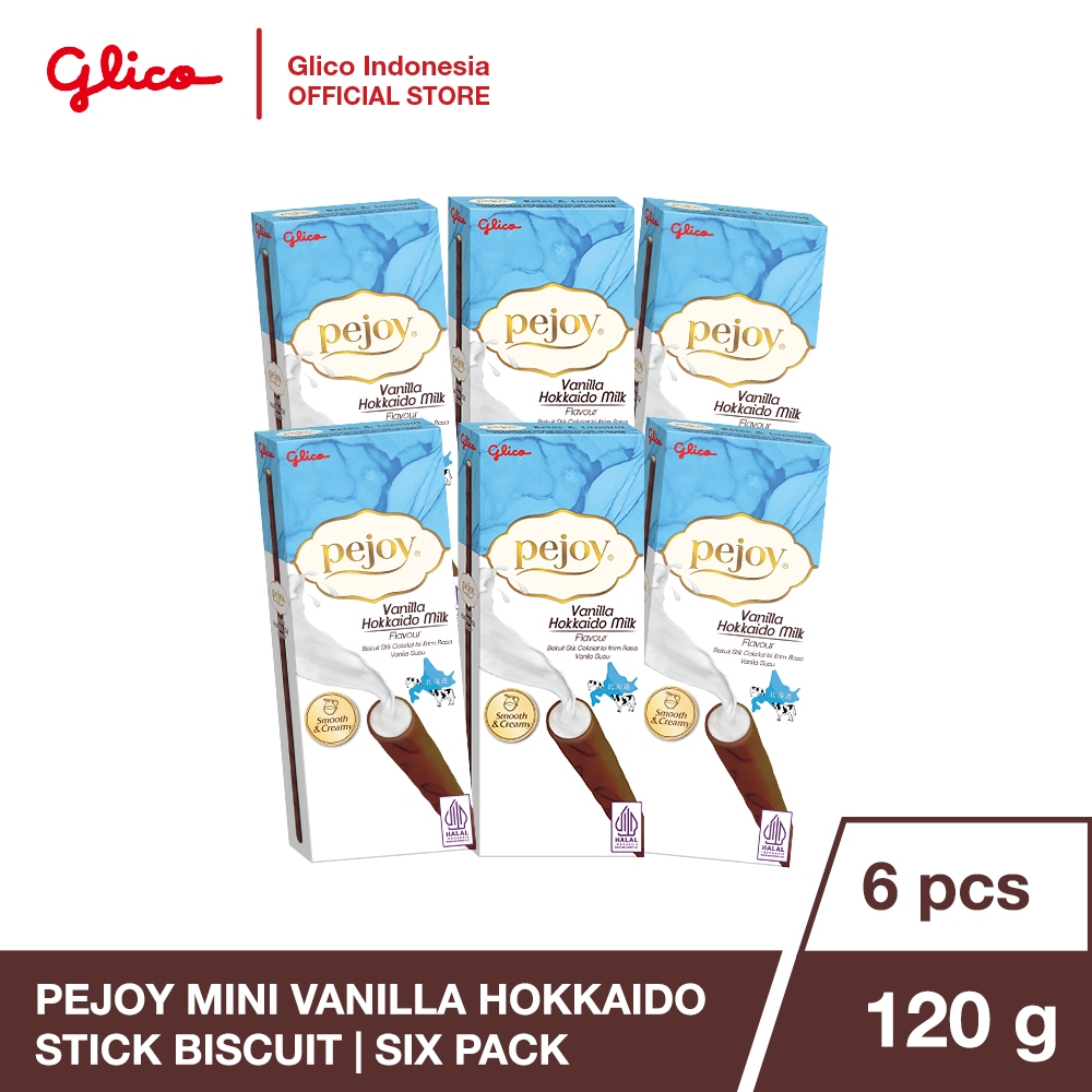 

Glico Pejoy Mini Vanilla Hokkaido Milk Six Pack