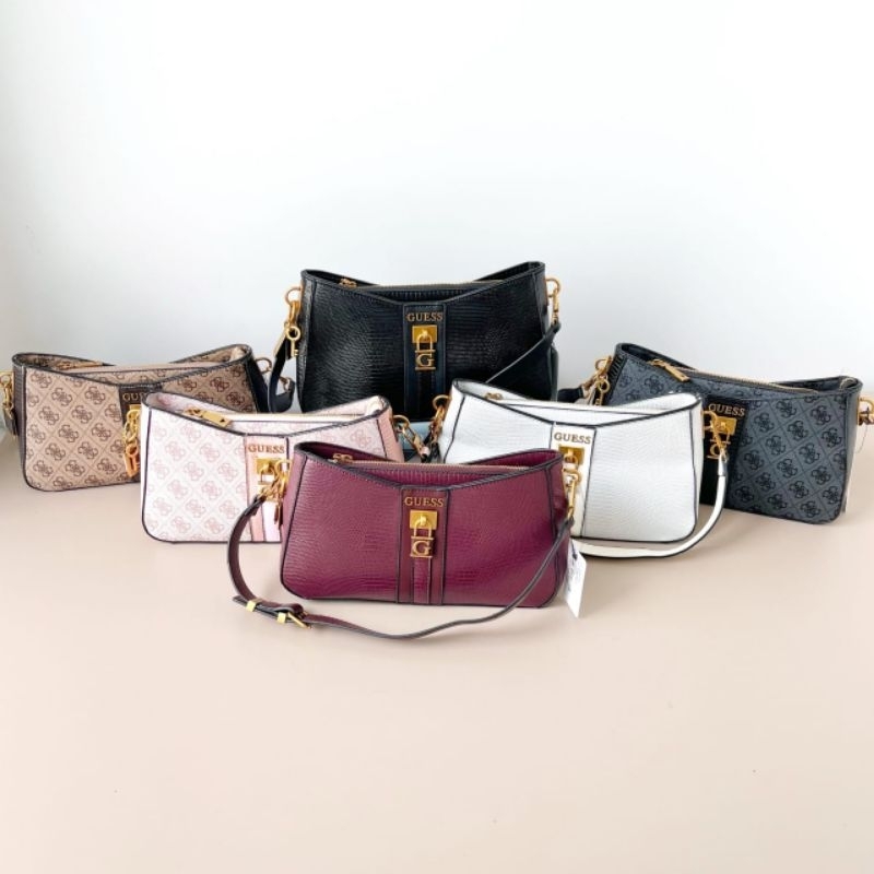 PROMO Tas Guess hitam coklat putih pink merah maron