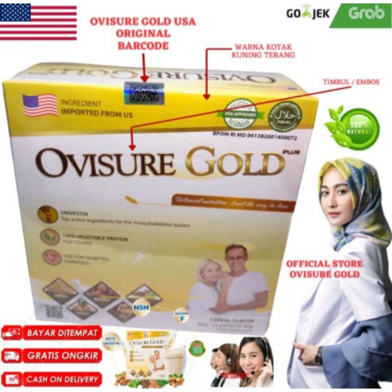 

OVISURE GOLD MILK SUSU OBAT TULANG DAN SENDI YG SEHAT 100% DIMFOR USA