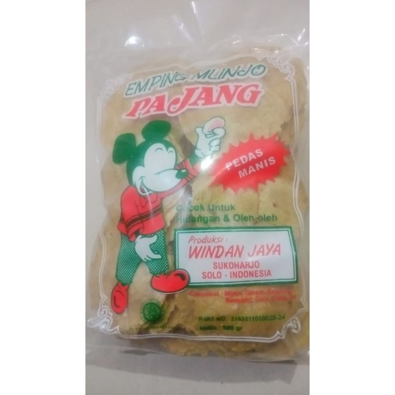 

EMPING BLINJO Mlinjo Pajang Asli Solo 500gr Manis/ Pedas Manis