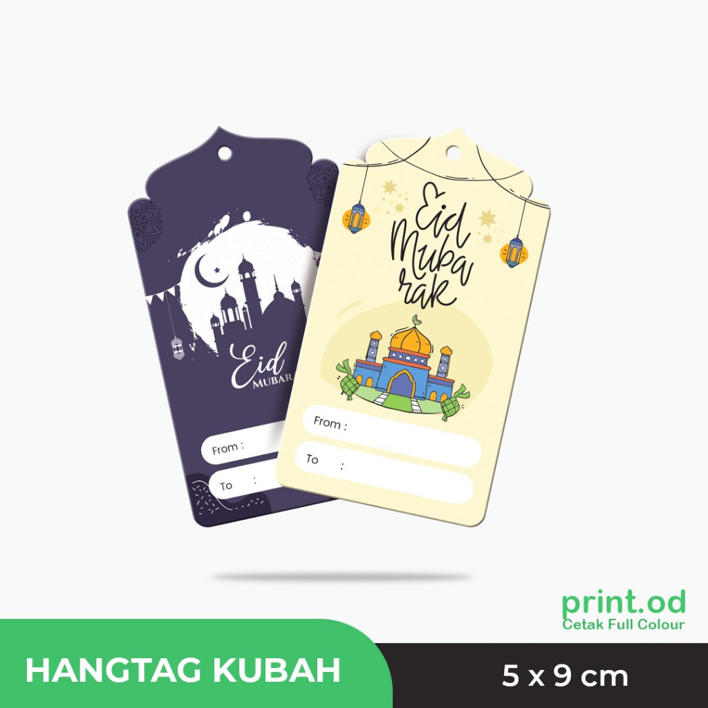 

Print.od Hangtag Bentuk Kubah Edisi Lebaran - Ukuran 5x9 cm