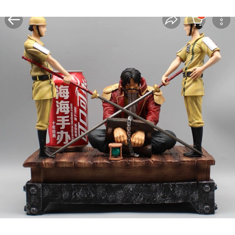action figure one piece diorama roger di tangkap