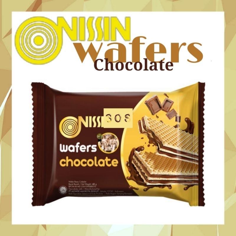 

《OS3》 Nissin Wafers Chocolate 42 gram - wafer coklat