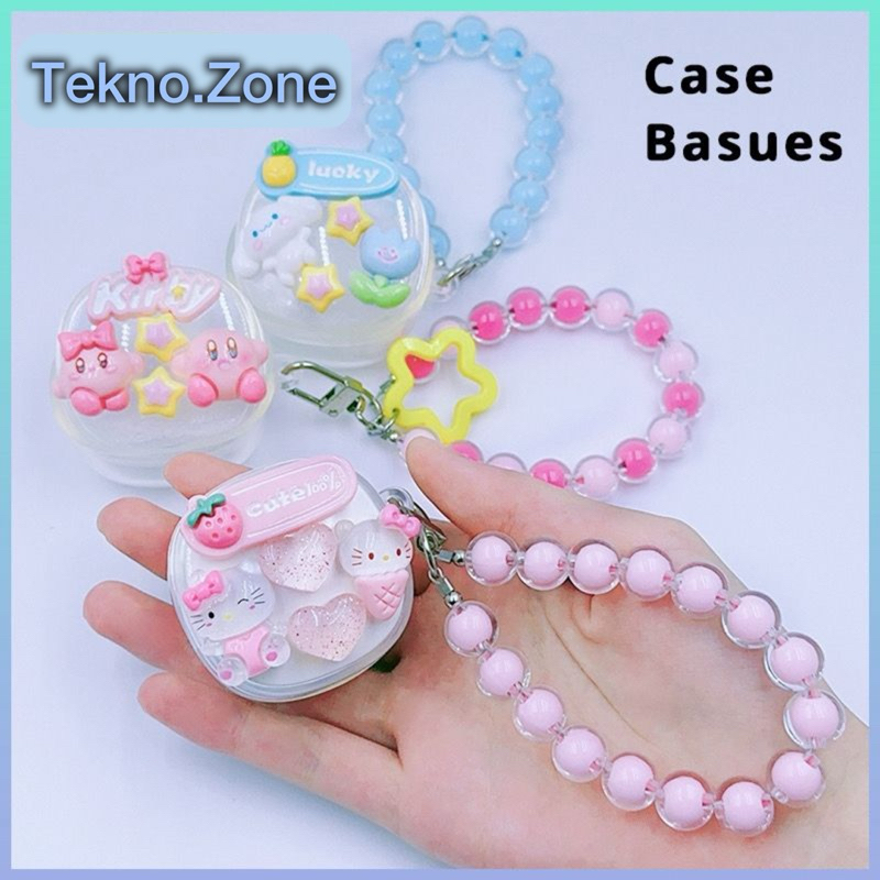 Softcase Baseus Wm01/Wm02/Wm02 PlusTransparan Karakter Kartun Gantungan Marble