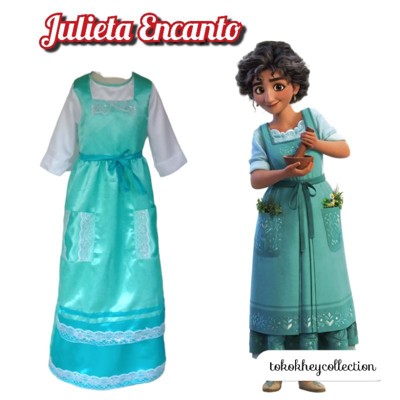 Julieta Encanto/Kostum Julieta Encanto/Encanto Cosplay Julieta Madrigal