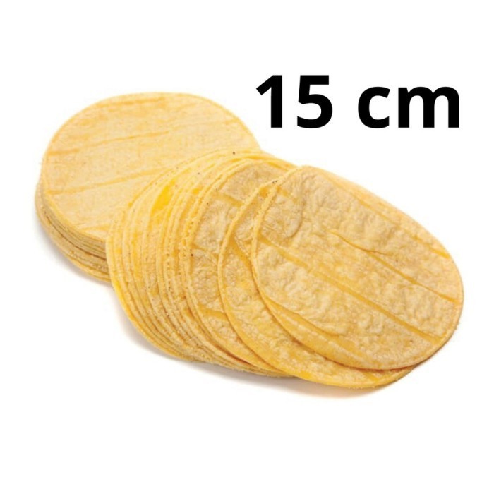 

6 inch/15cm Yellow Corn Tortilla - 500gr (Kulit Nachos)