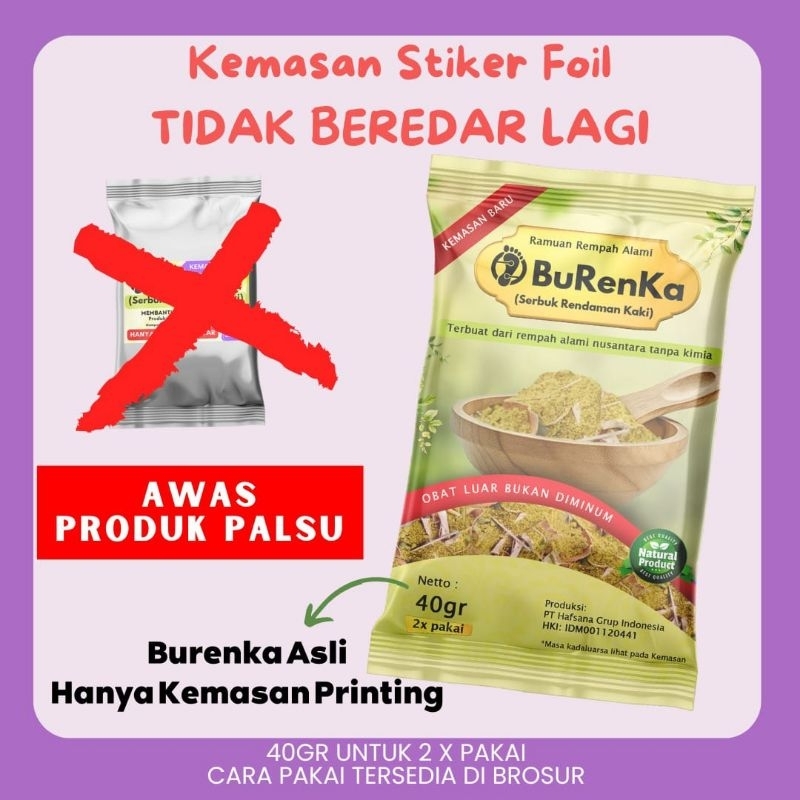 

Burenka rendam kaki bubuk burenka original