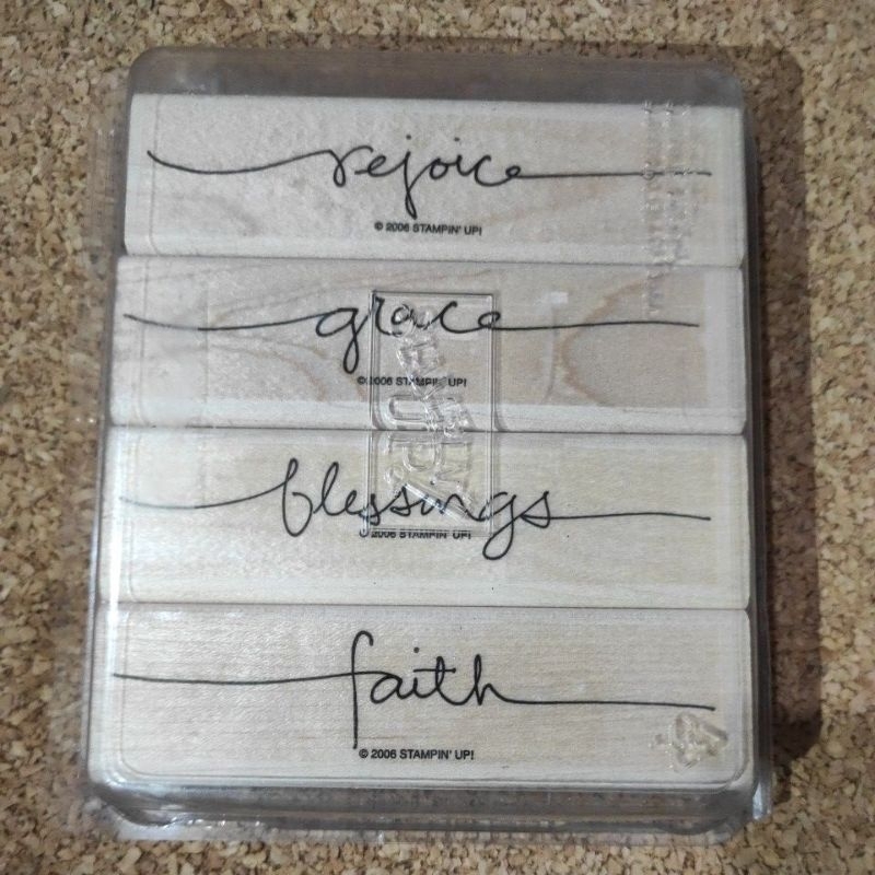 Stempel Kayu Vintage_Stampin' Up Graceful words