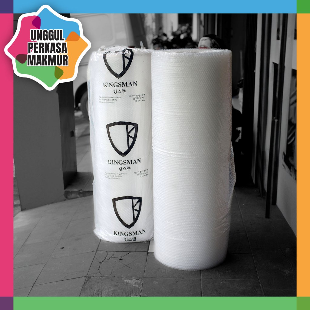 

Bubble Wrap Standart Roll Besar Bening Transparan 125cm X 50m