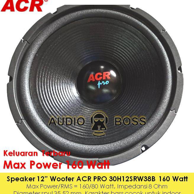 Speaker 12 Inch Woofer ACR PRO 16 Watt  Speaker Woofer Wufer 12 Inch ACR PRO 16W
