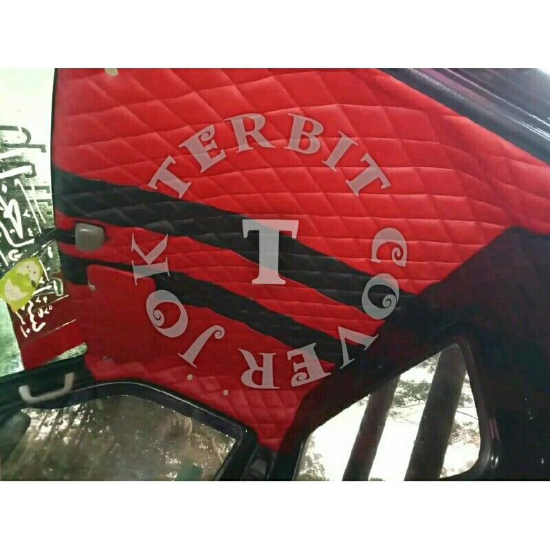 lapisan plafon mobil Grand max, motif wajik