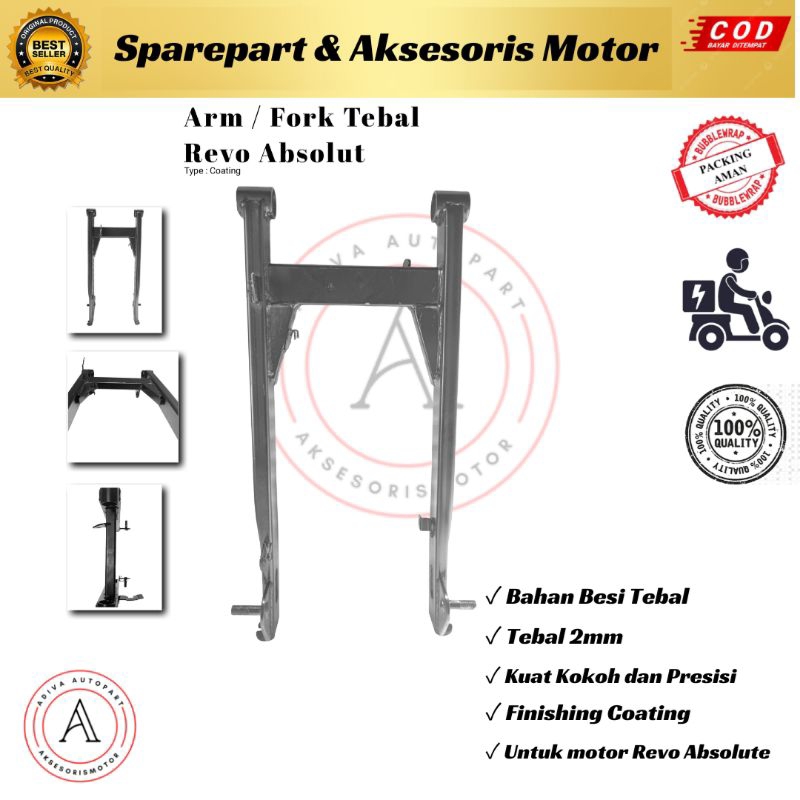SWING AREM ARM FORK TEBAL LENGAN AYUN MOTOR REVO ABSOLUTE