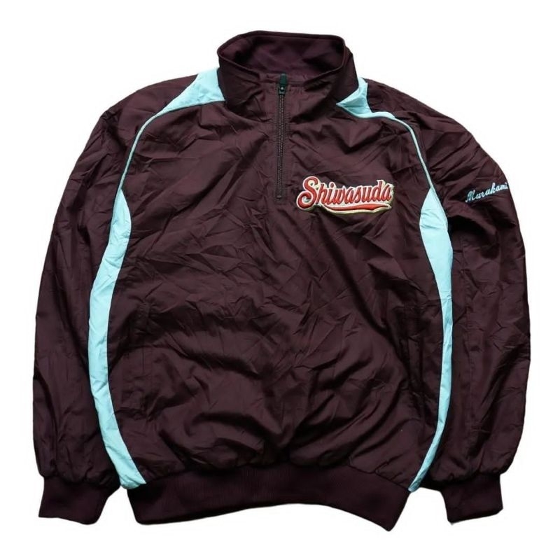 jkt baseball halfzip mizuno shiwasuda