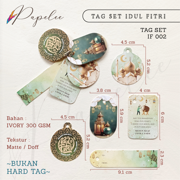 

(300 GSM) SET 002 TAG IDUL FITRI