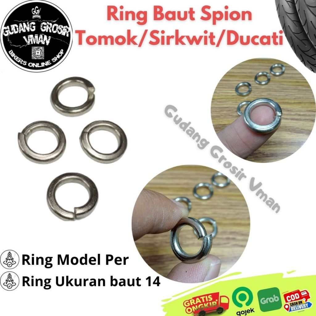 Ring Per Spion Tomok Ring Per Baut 14 Ring Ganjel Baut Spion Tomok Circuit Ducati Black Diamon Ring 