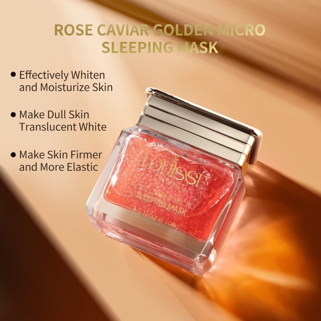 LOUISSE CHOICE Rose Caviar Micro Sleeping Mask 100g Bifida Ferment Filtrate Moisturize Firmer Vitami