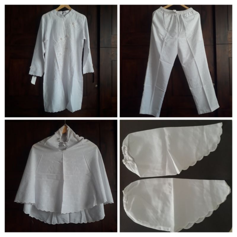 Set Baju Muslim Wanita Baju Kurung Celana Jilbab